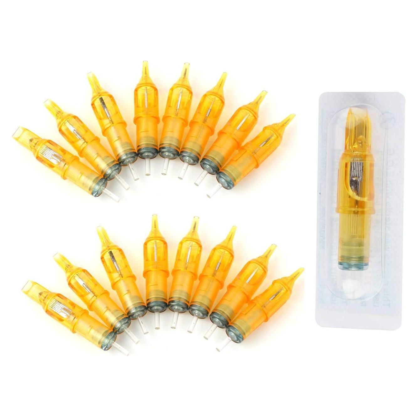 Cartuchos de Agujas de Tatuaje Desechables Tatuaje de Cara Pirata 50Pcs