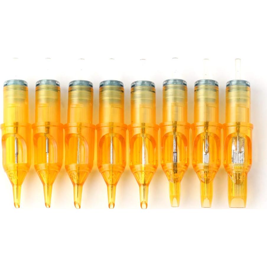 Cartuchos de Agujas de Tatuaje Desechables Tatuaje de Cara Pirata 50Pcs