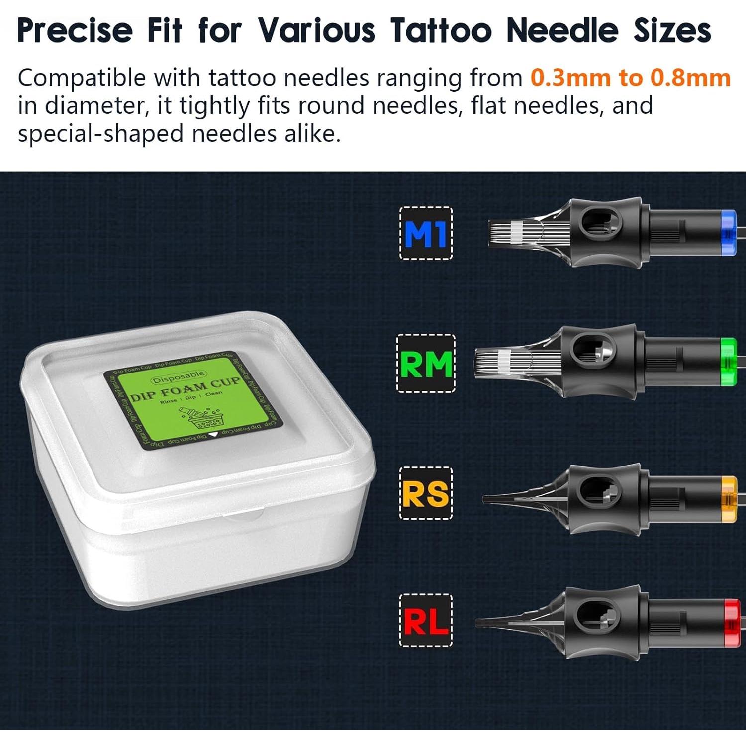 Tazas de espuma desechables ZHOOGE 16 Pcs para tatuajes