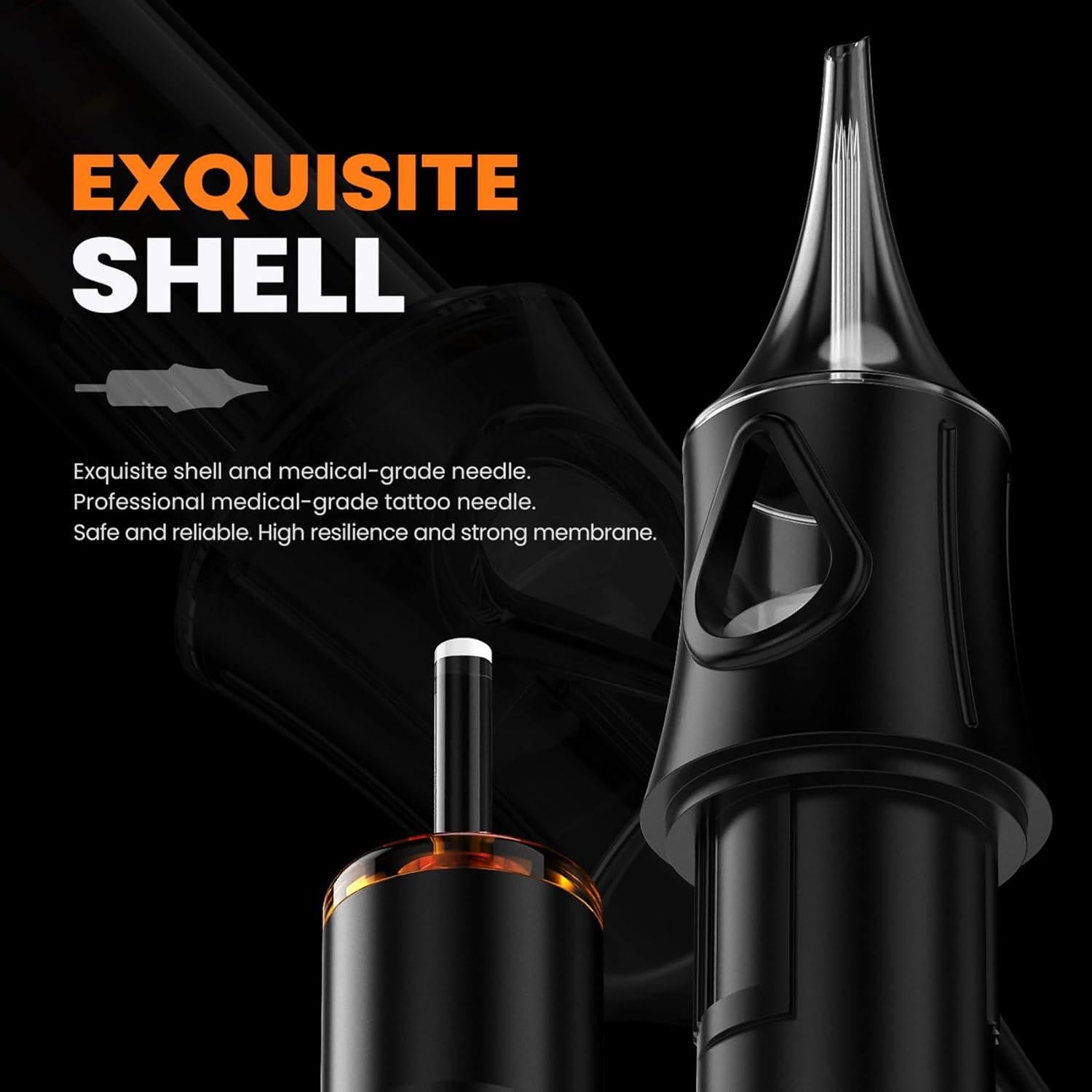 Agujas de Cartucho para Tatuaje 50 Pcs 1209RL - Esterilizadas