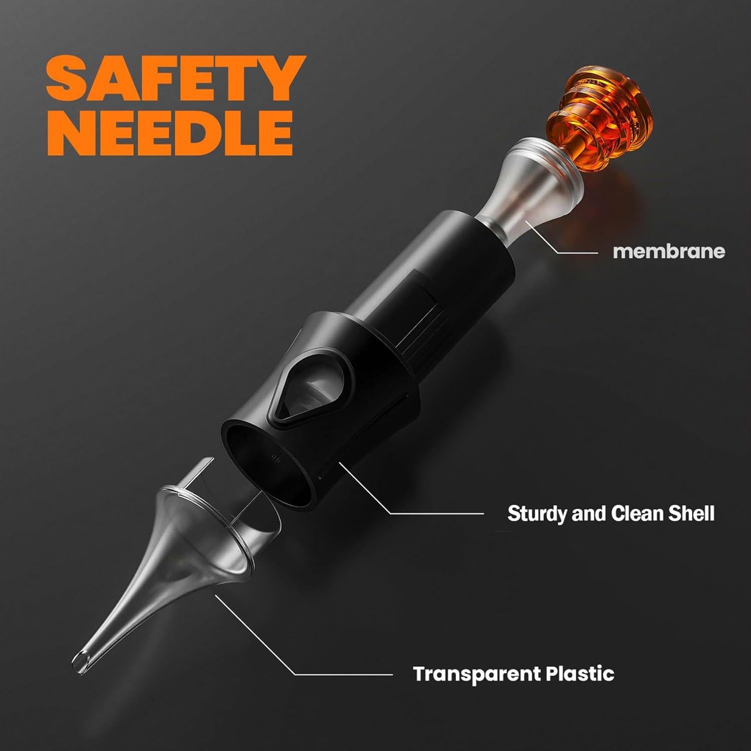 Agujas de Cartucho para Tatuaje 50 Pcs 1209RL - Esterilizadas