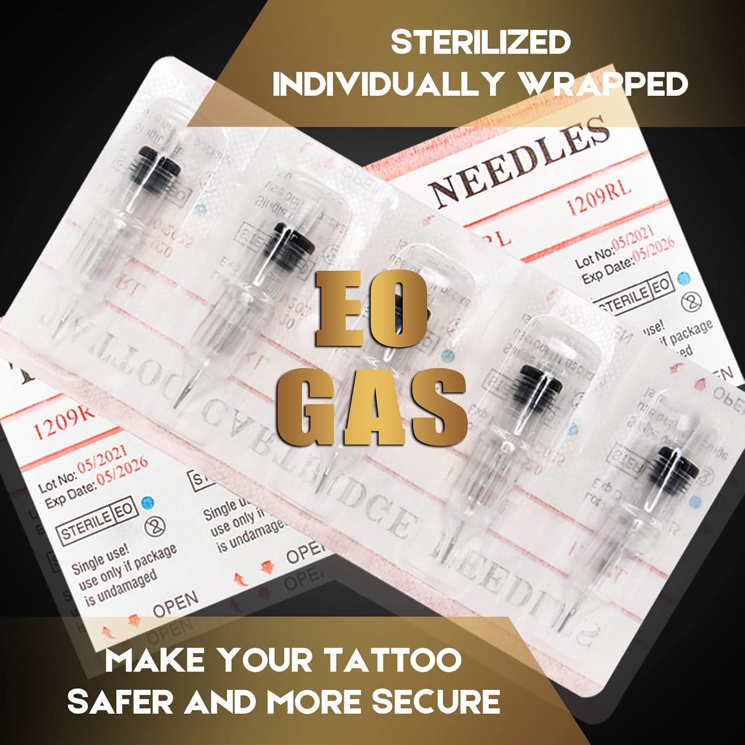 100 Agujas de Cartucho para Tatuaje Jconly Mezcladas 3RL 5RL 7RL 9RL