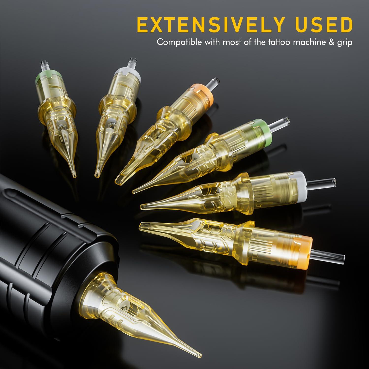 Agujas de Tatuaje LIUMATE 1RL 20Pcs Cartucho Desechable