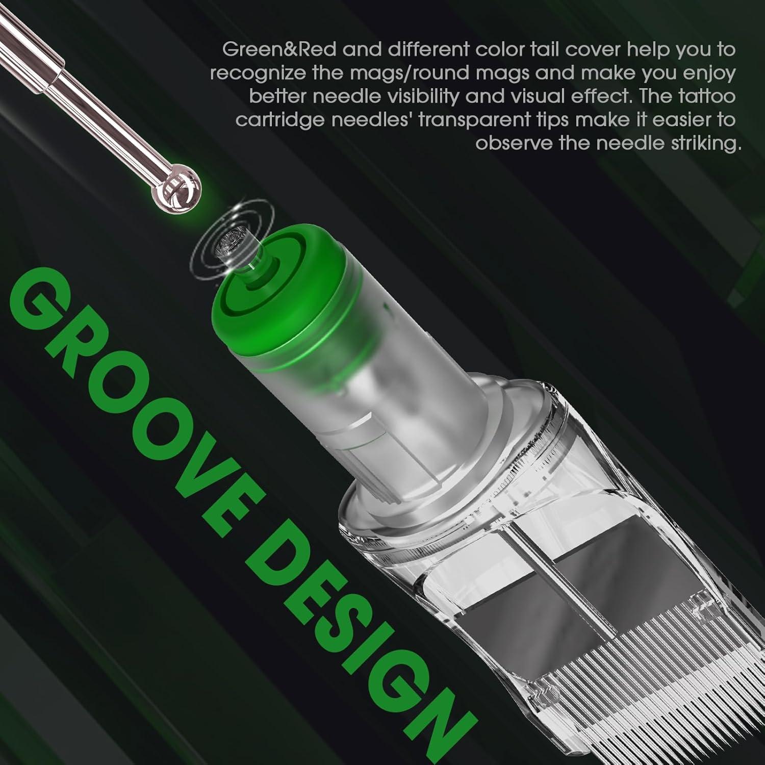 Agujas de Cartucho Magnum EZ EPIC #12 para Tatuaje - 8 Pcs