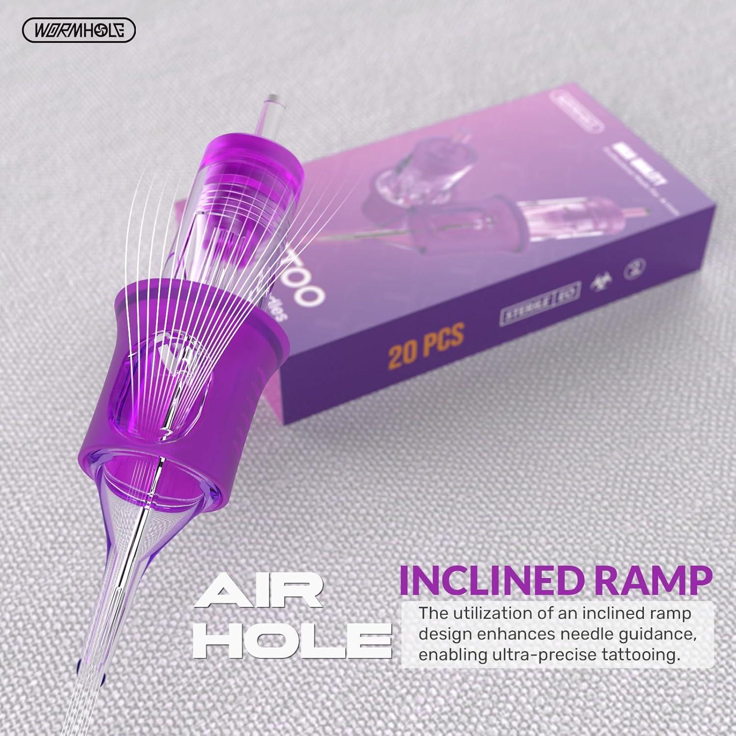 Agujas de Cartucho de Tatuaje Wormhole 20pcs 3RL Desechables