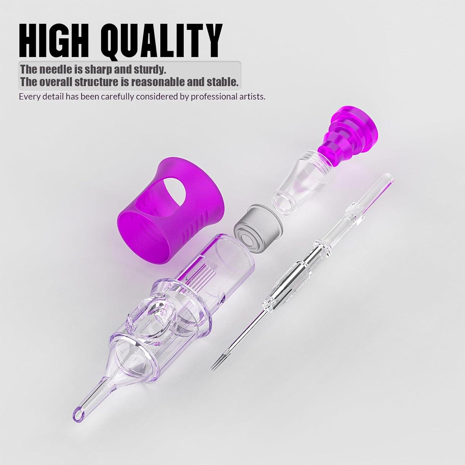 Agujas de Cartucho de Tatuaje Wormhole 20pcs 3RL Desechables