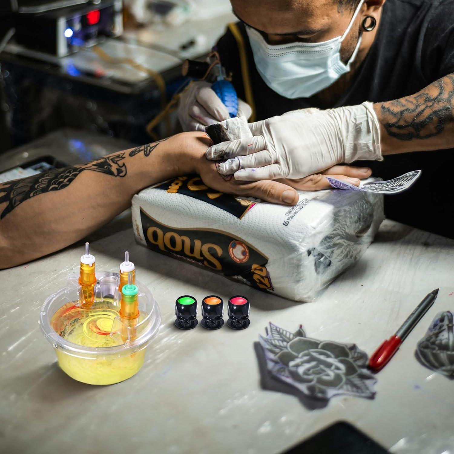 20 Tazas de Colmena Desechables para Agujas de Tatuaje Willaudy