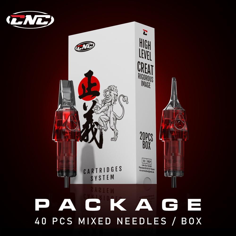 Cartuchos de Agujas de Tatuaje CNC 40pcs #10 Bugpin 3RL-15RM