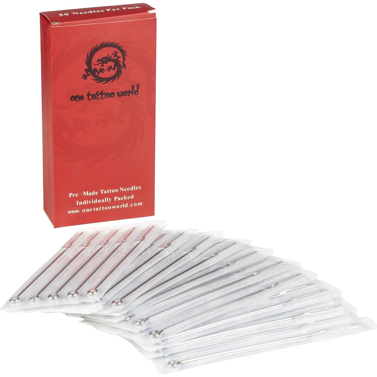 Agujas para Tatuar 5RS Esterilizadas - One Tattoo World - 50 Pcs