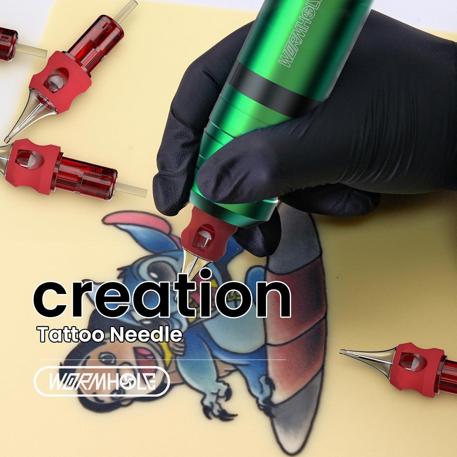 Agujas de Cartucho de Tatuaje Wormhole 50pcs Mixtas #12 RL