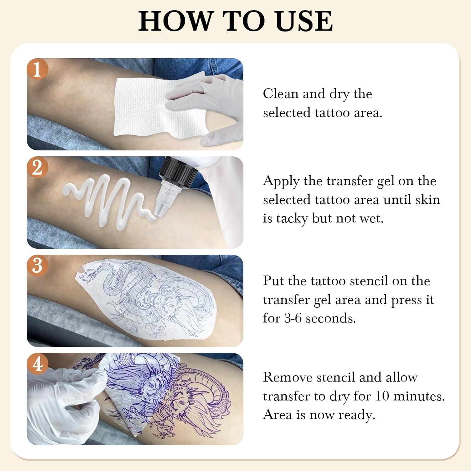 Gel de Transferencia de Tatuajes Pjordo 299g - Seguro y Rápido