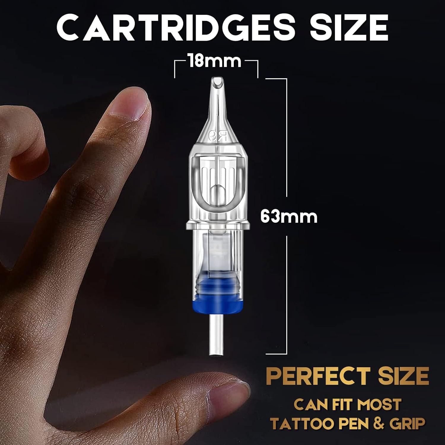 100 Agujas de Cartucho para Tatuaje Jconly Mezcladas 3RL 5RL 7RL 9RL