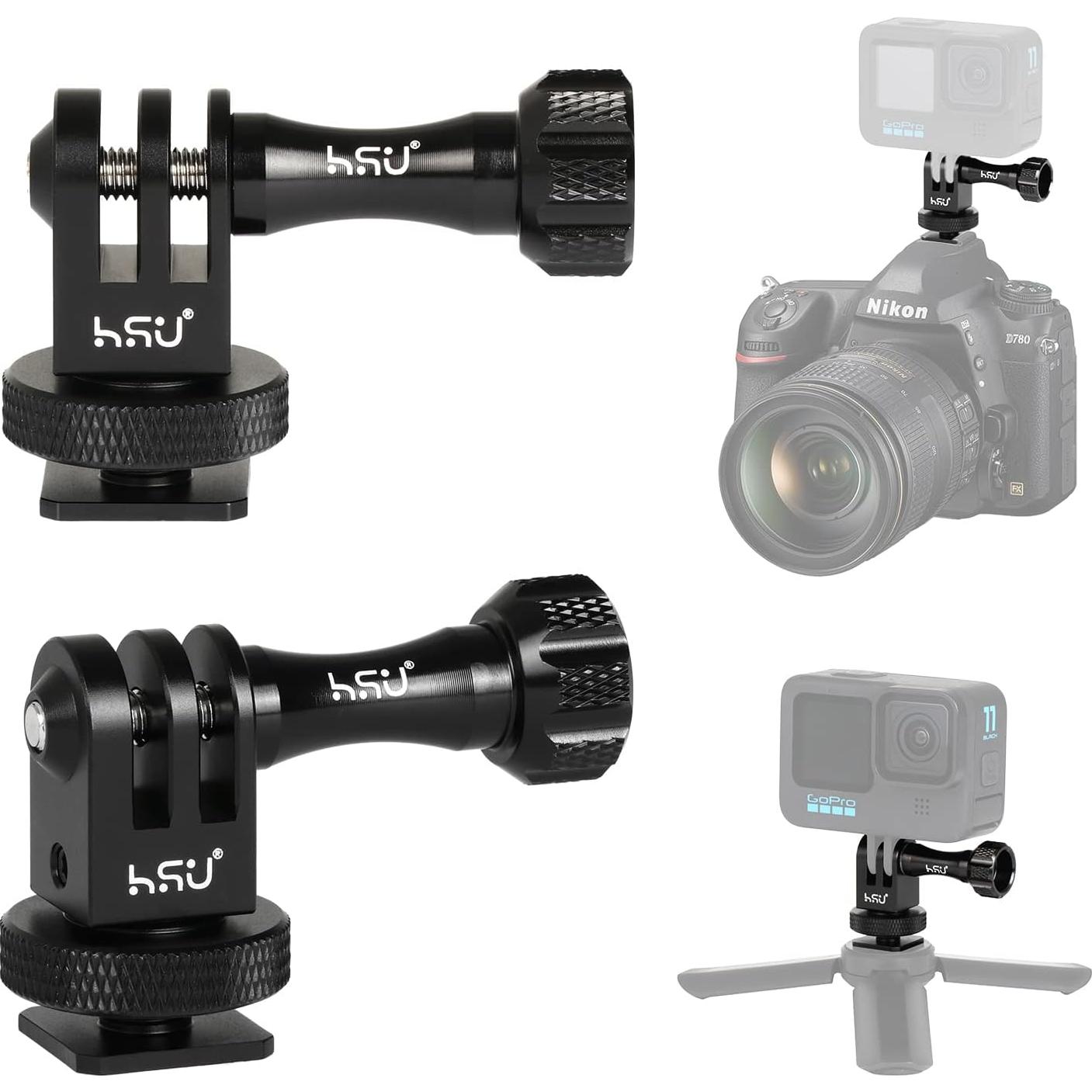 Adaptador de Montaje Frío HSU para Trípode y Cámara DSLR