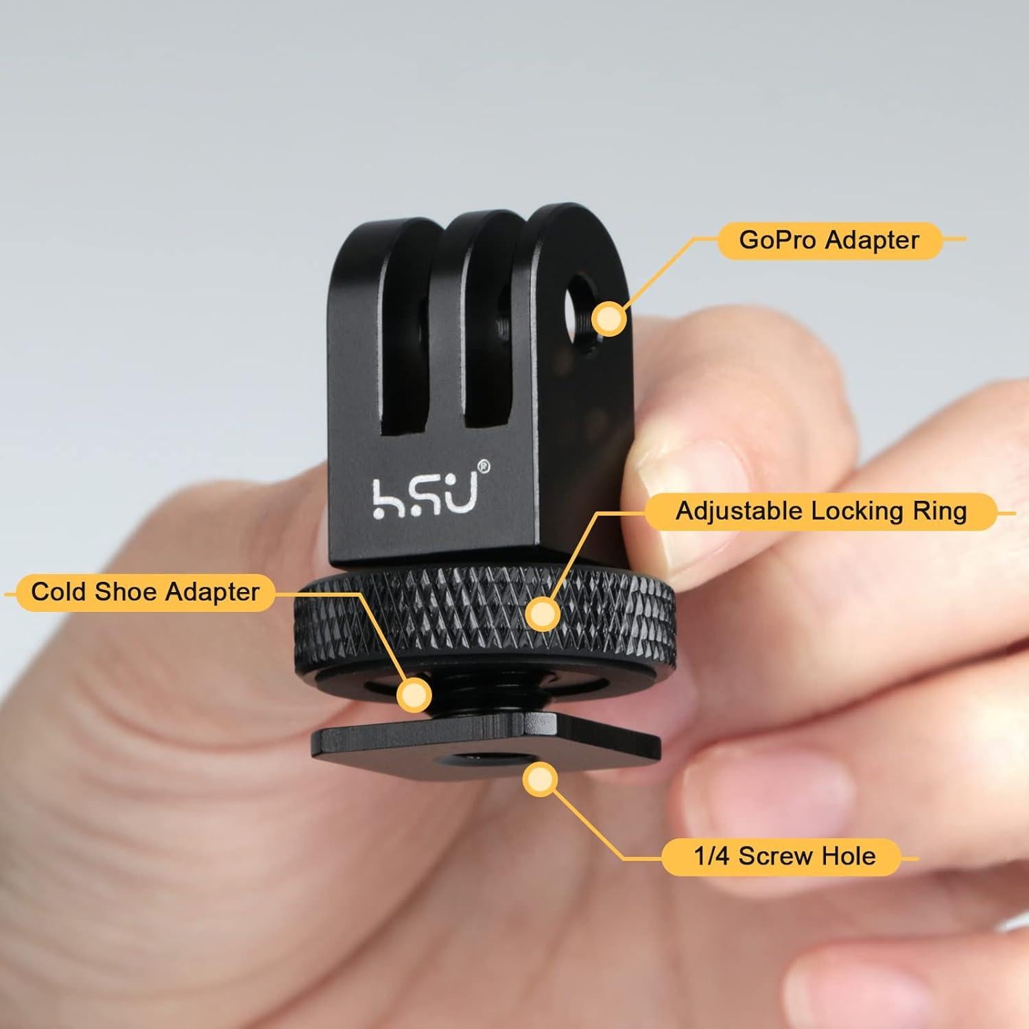 Adaptador de Montaje Frío HSU para Trípode y Cámara DSLR