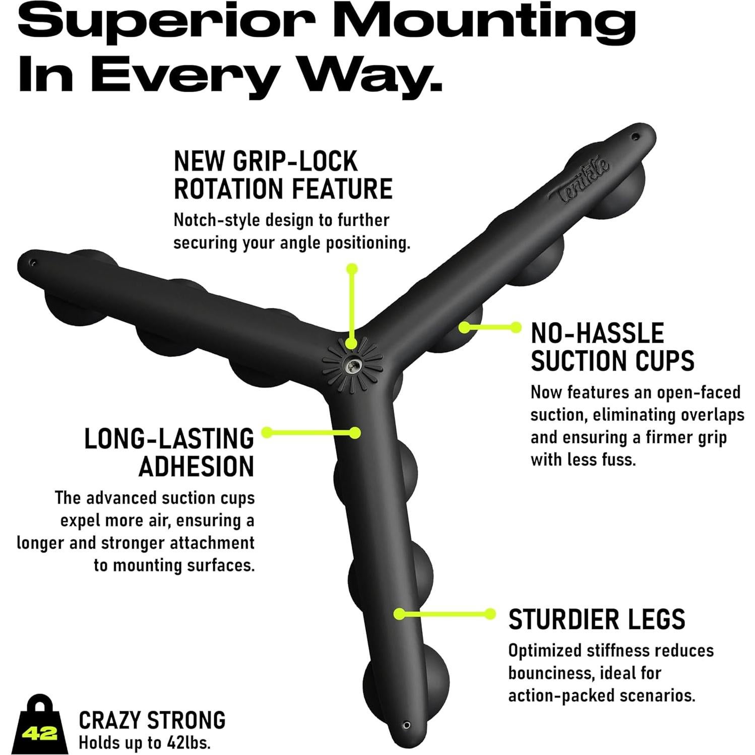 Tenikle PRO Trípode Flexible con Ventosa para Móvil y Cámara