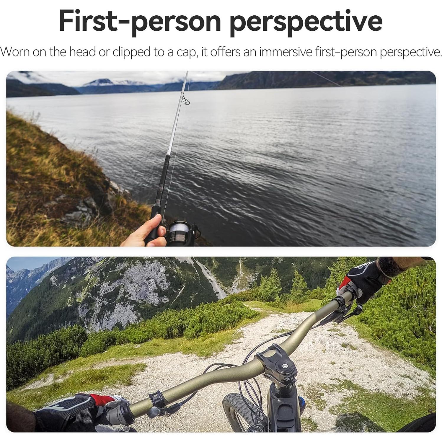 Soporte de Cabeza TELESIN Ajustable para Cámaras de Acción