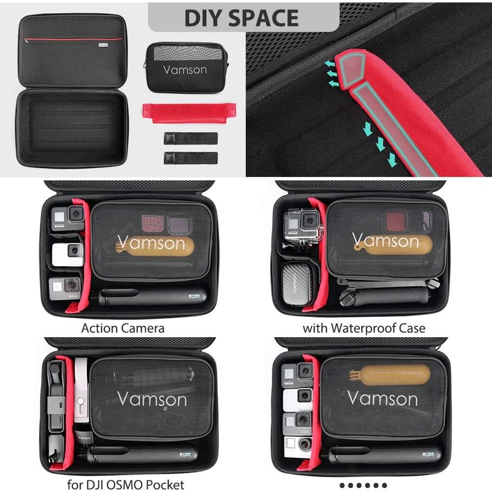 Estuche de Transporte Vamson para Cámaras de Acción - Impermeable