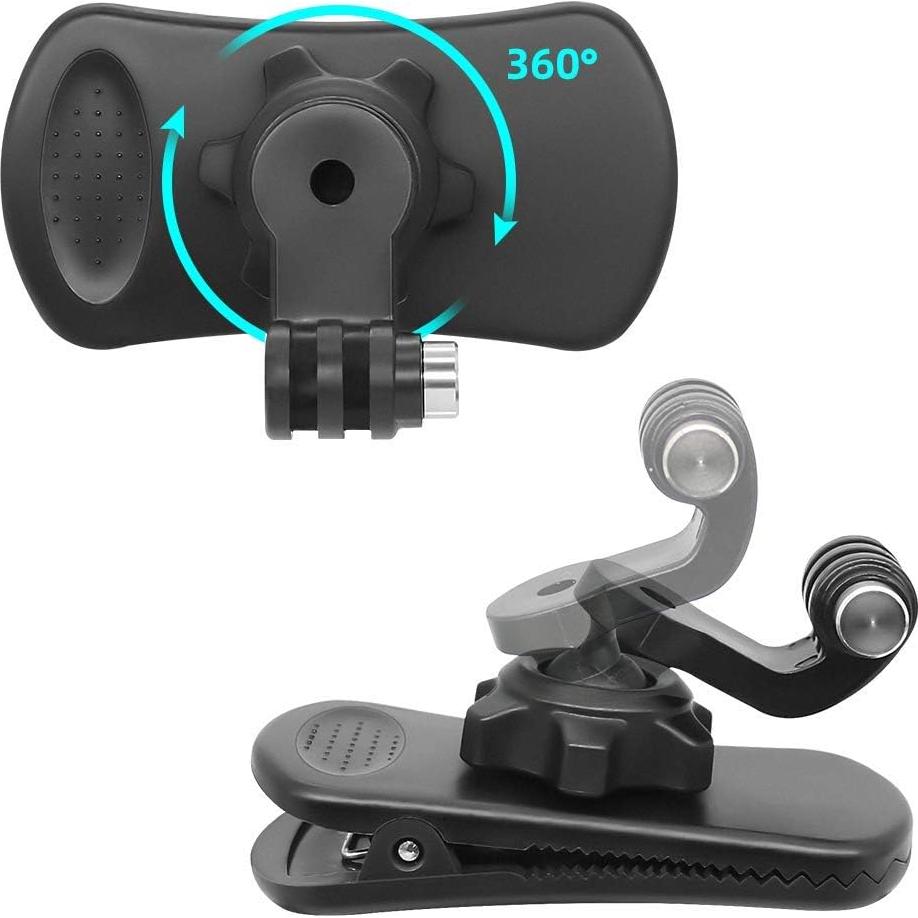 Clip de Montaje para Correa de Mochila GuoYU BC-2 360° Rotación