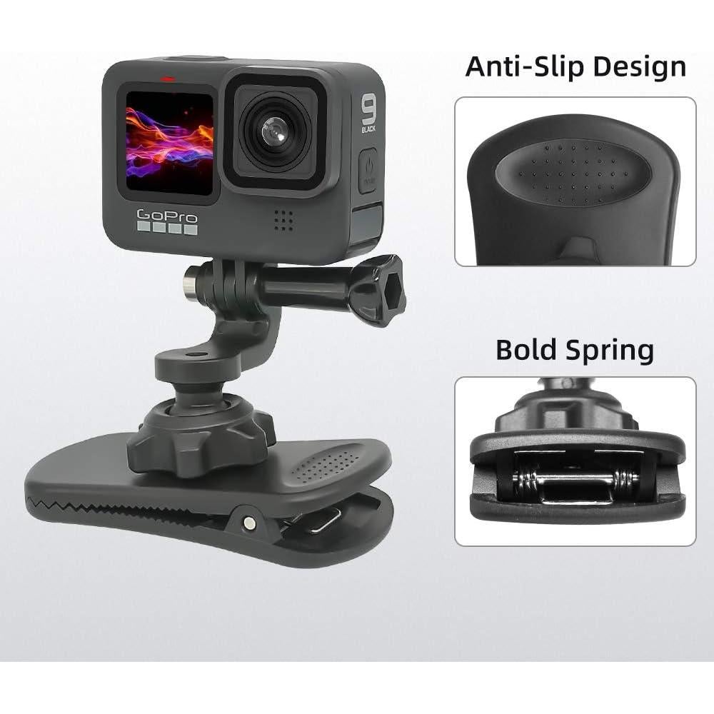 Clip de Montaje para Correa de Mochila GuoYU BC-2 360° Rotación