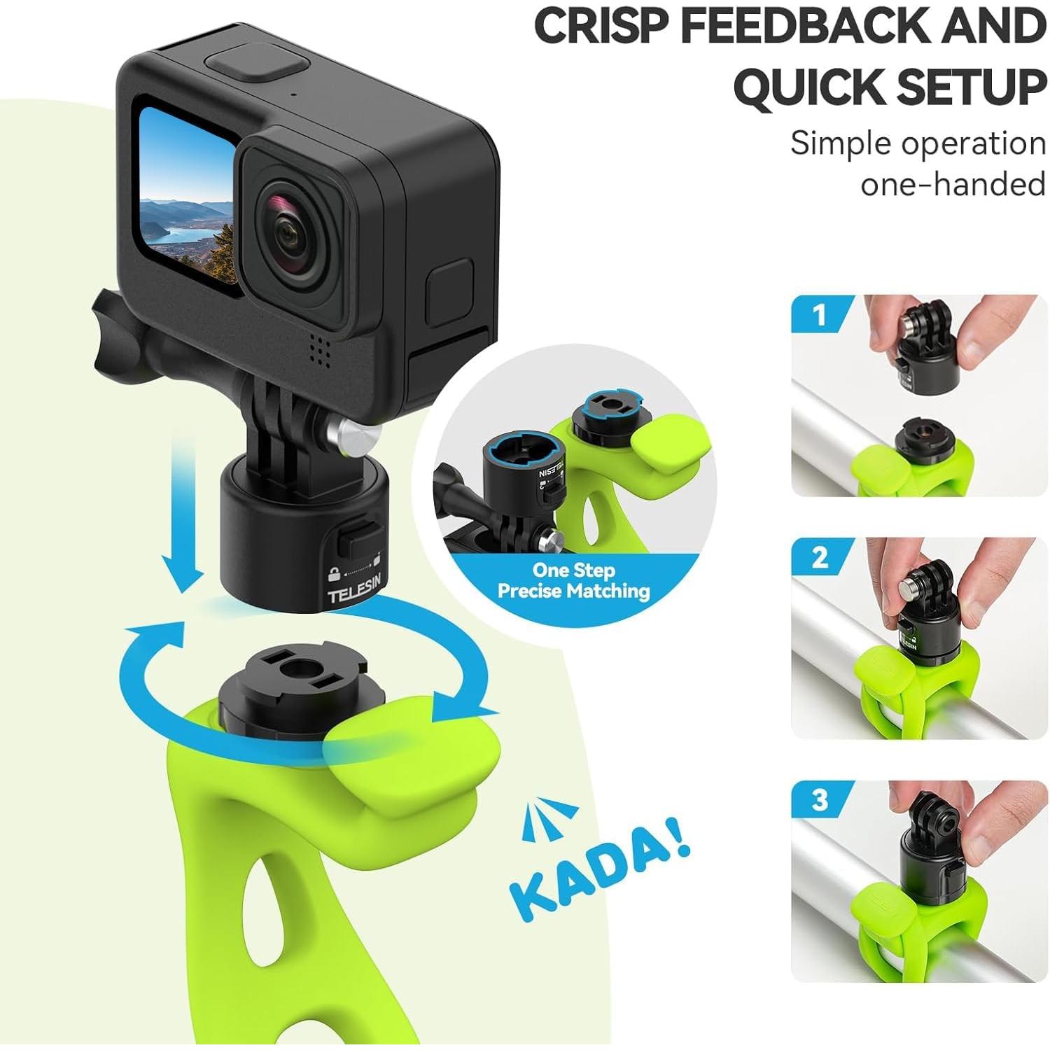 Banda de Montaje Flexible TELESIN S2 para GoPro e Insta360