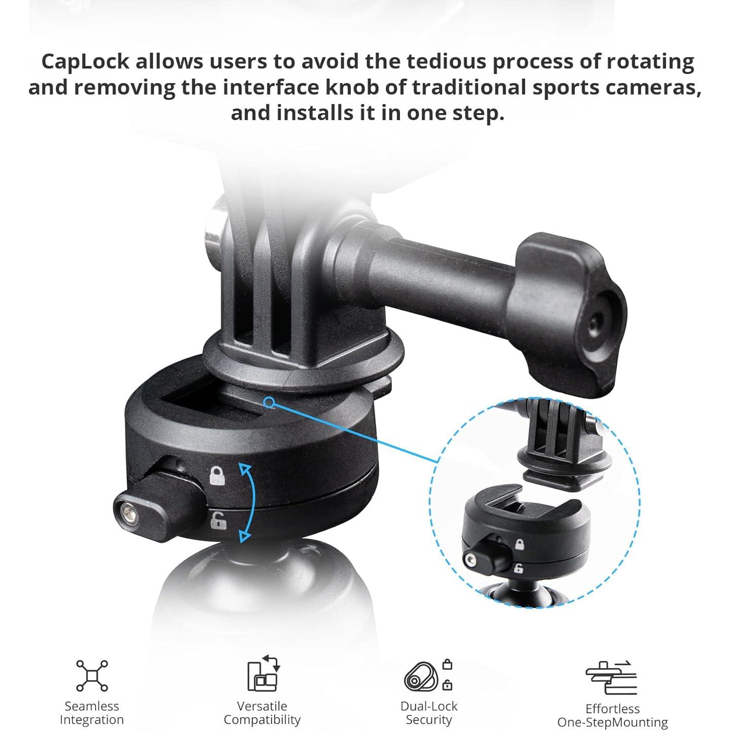 Trípode Extensible CapLock PGYTECH para Cámaras de Acción