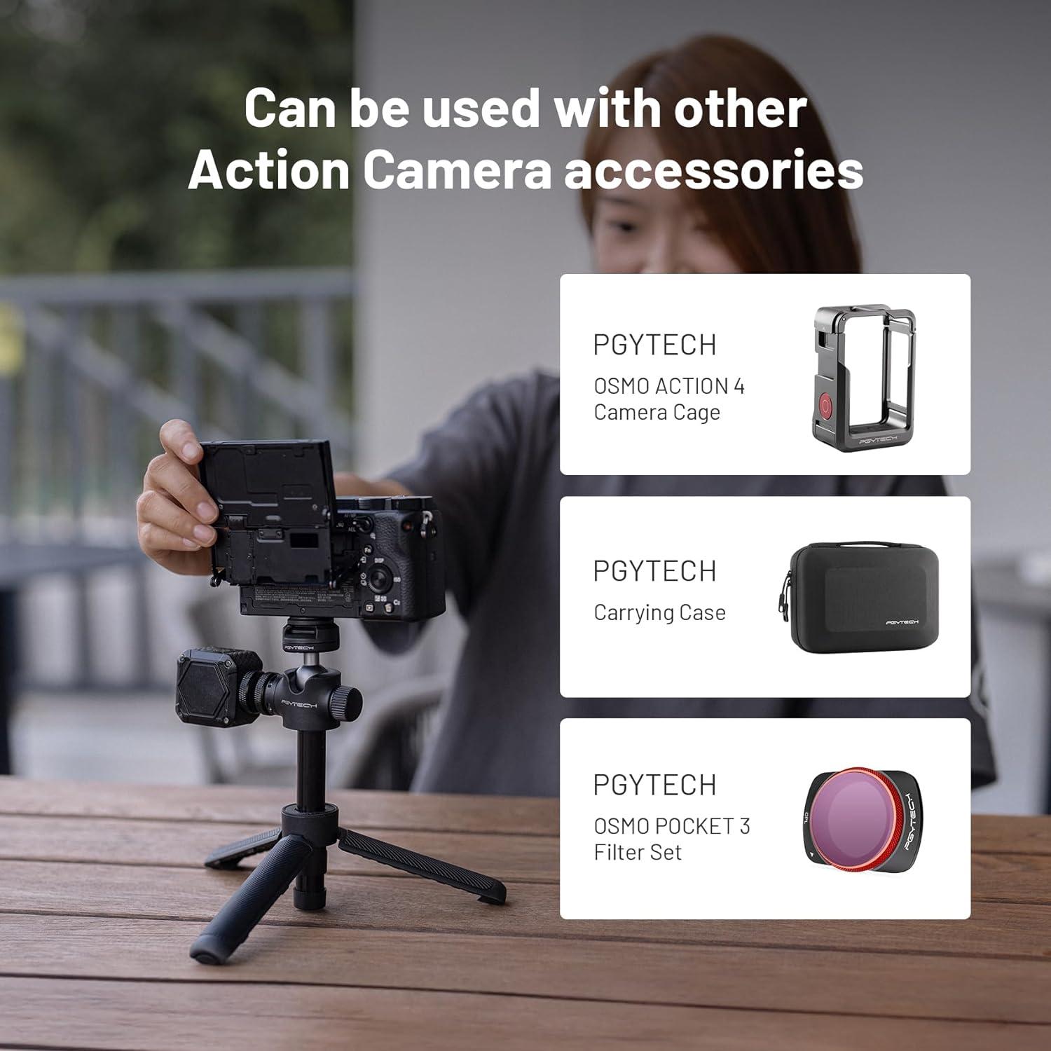 Trípode Extensible CapLock PGYTECH para Cámaras de Acción