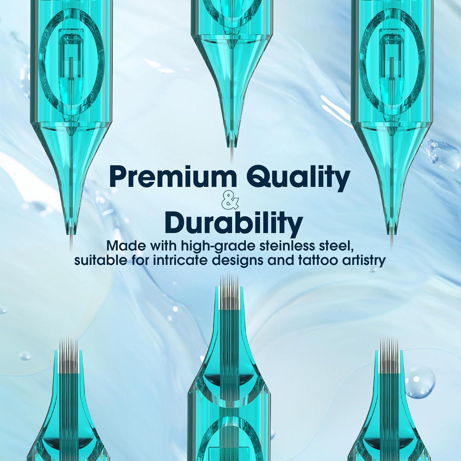 Agujas de Cartucho de Tatuaje INKin 0.3mm Liner Redondo 20Pcs