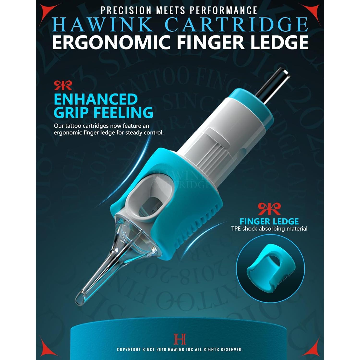 Agujas de Cartucho de Tatuaje HAWINK 1RL Redondo 40PCS