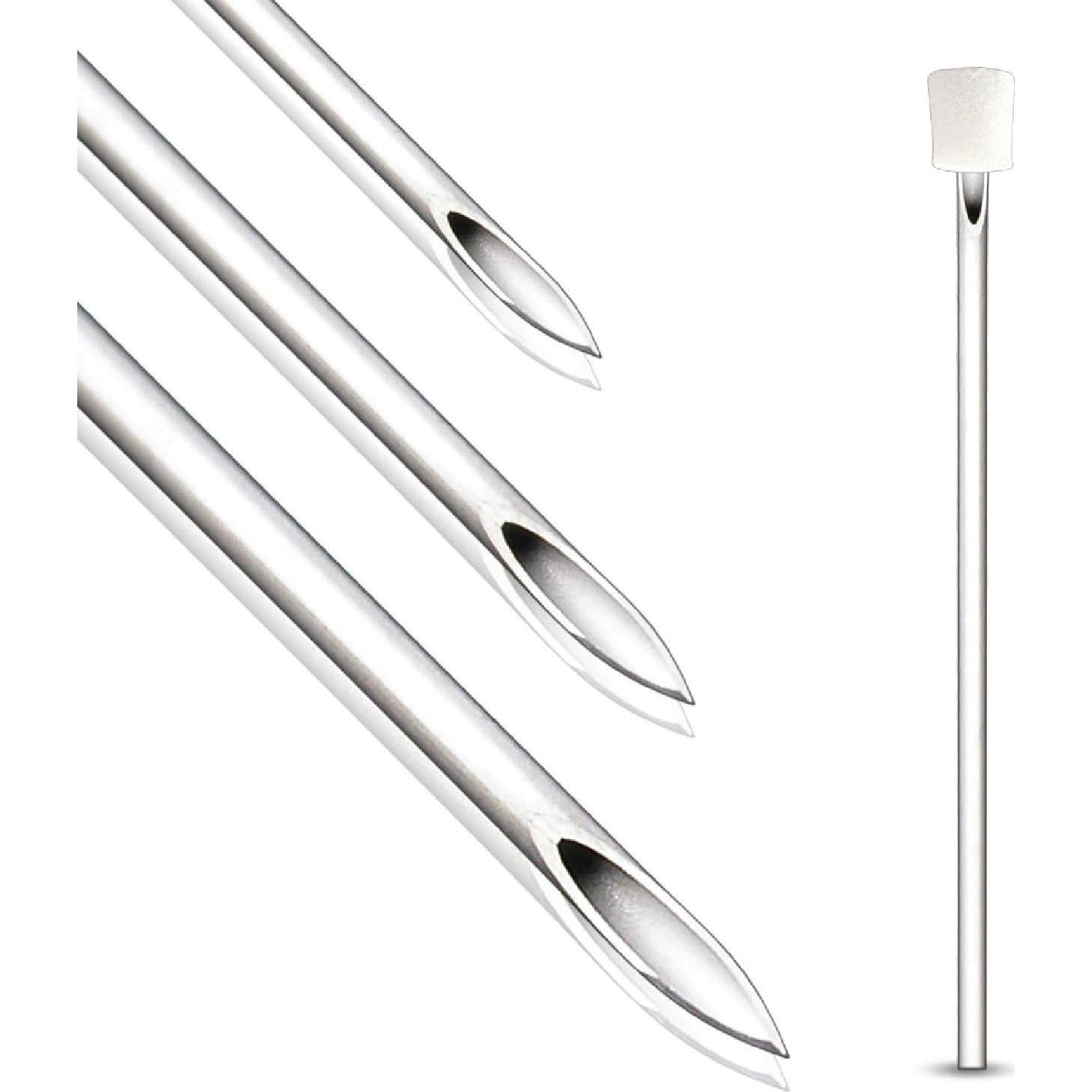 BodyJ4You 10PC Agujas de Piercing Acero Quirúrgico 16G