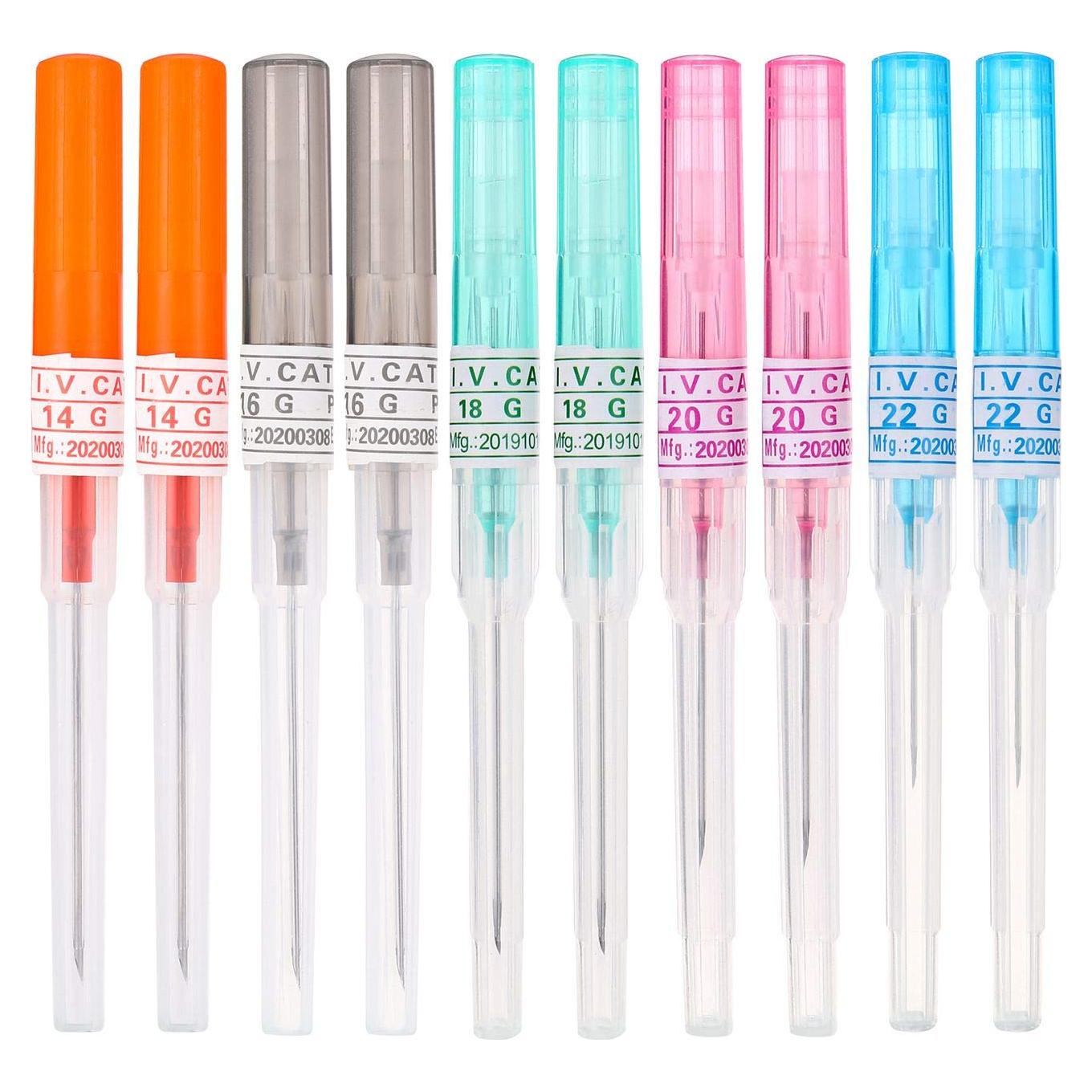 Agujas de Piercing Catéter 10pcs Acero Inoxidable 316L