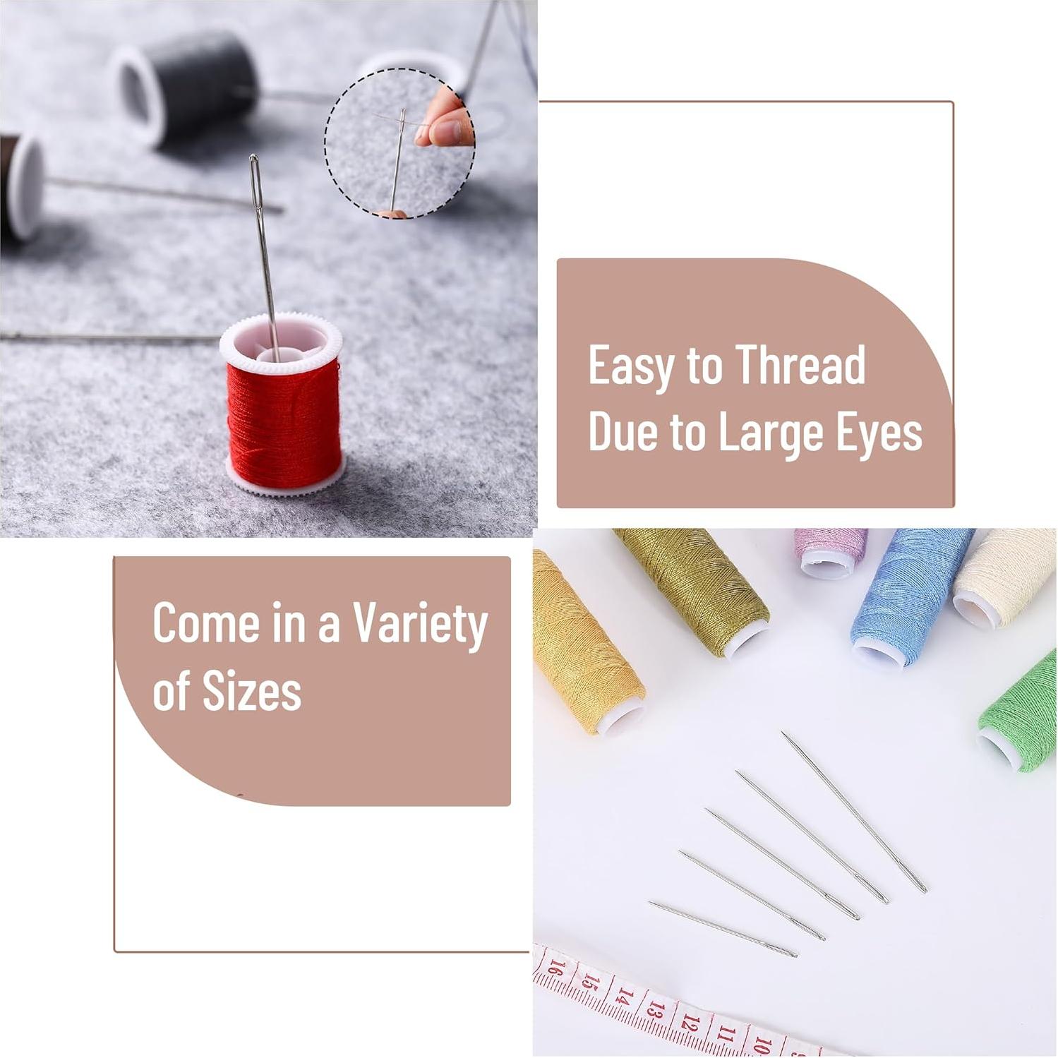 Agujas de Ojo Grande Mr. Pen 50 pcs en Tubo de Madera