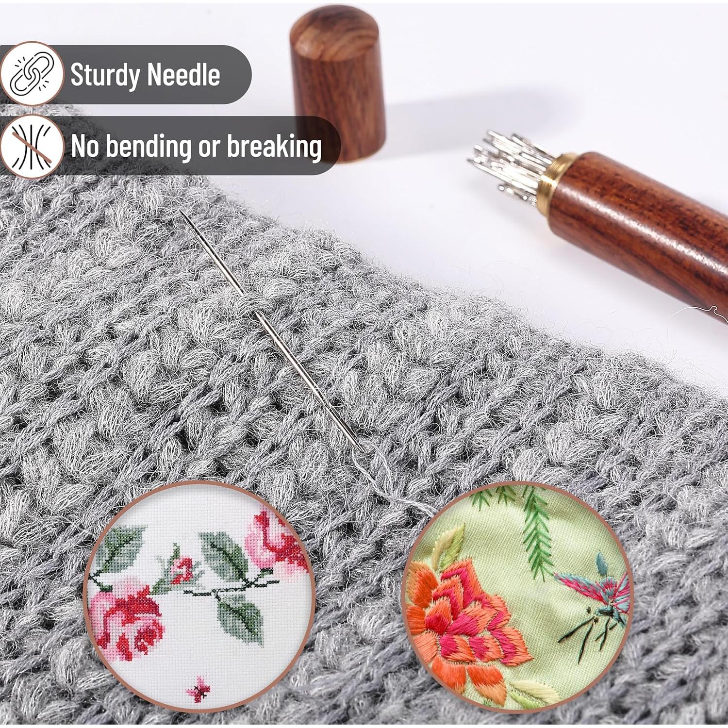 Agujas de Ojo Grande Mr. Pen 50 pcs en Tubo de Madera