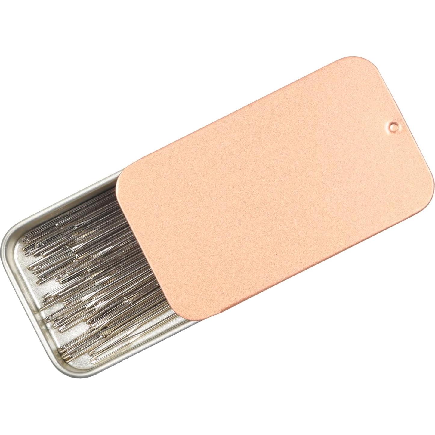 40 Agujas de Coser Eketirry Ojo Grande Acero Inoxidable