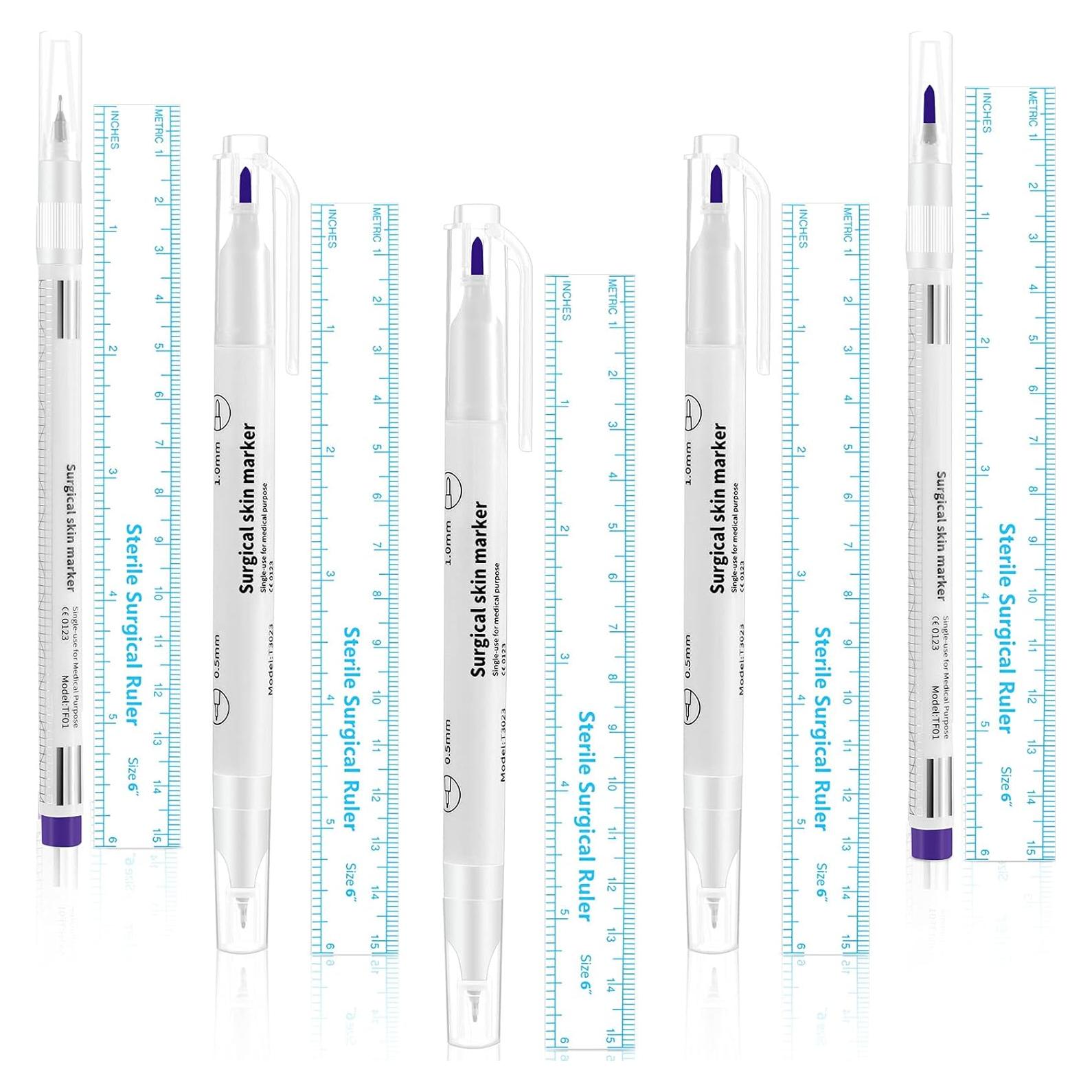 Marcadores de Tatuaje Zonon 5 Piezas 0.5mm y 1mm