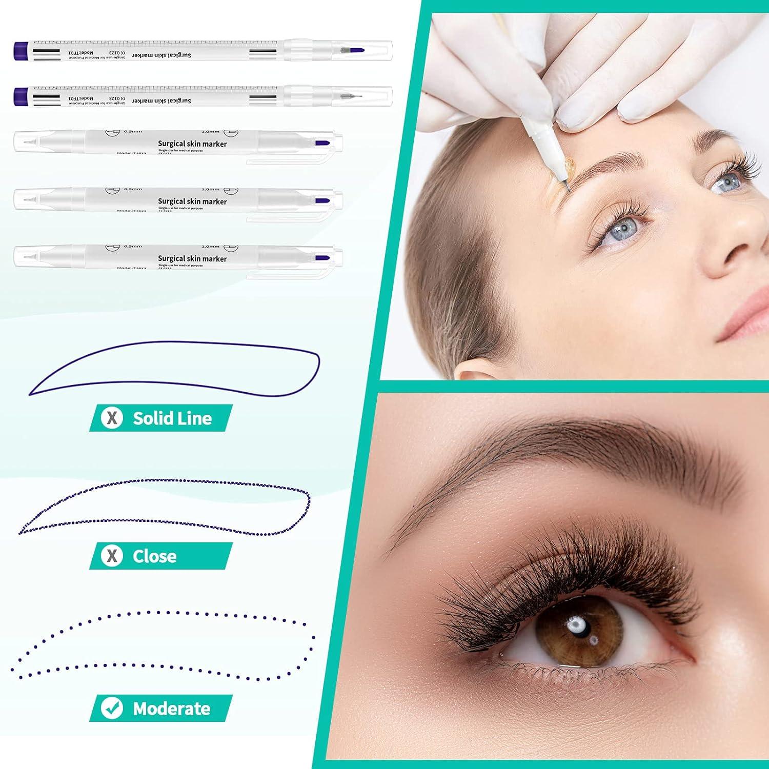 Marcadores de Tatuaje Zonon 5 Piezas 0.5mm y 1mm