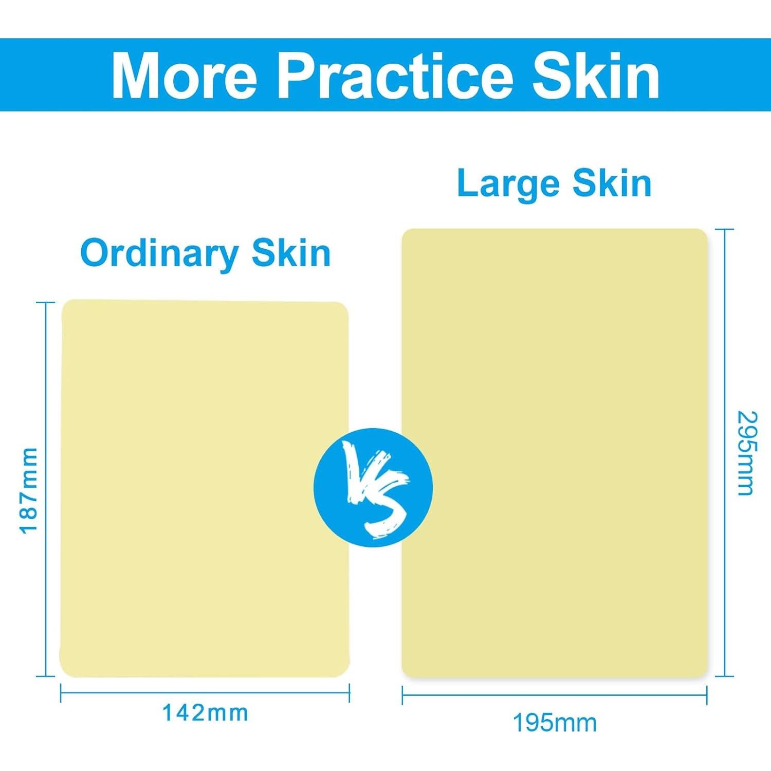 Piel de Tatuaje Emalla 3mm 5Pcs Grande Silicona Doble Cara