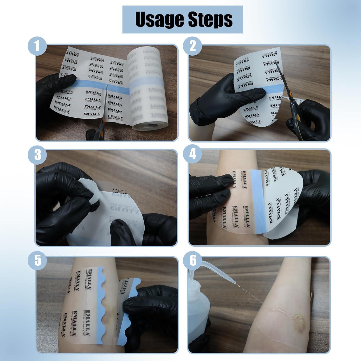 Vendaje para Cuidado de Tatuajes SOTICA 15.24cm x 9.14m Impermeable