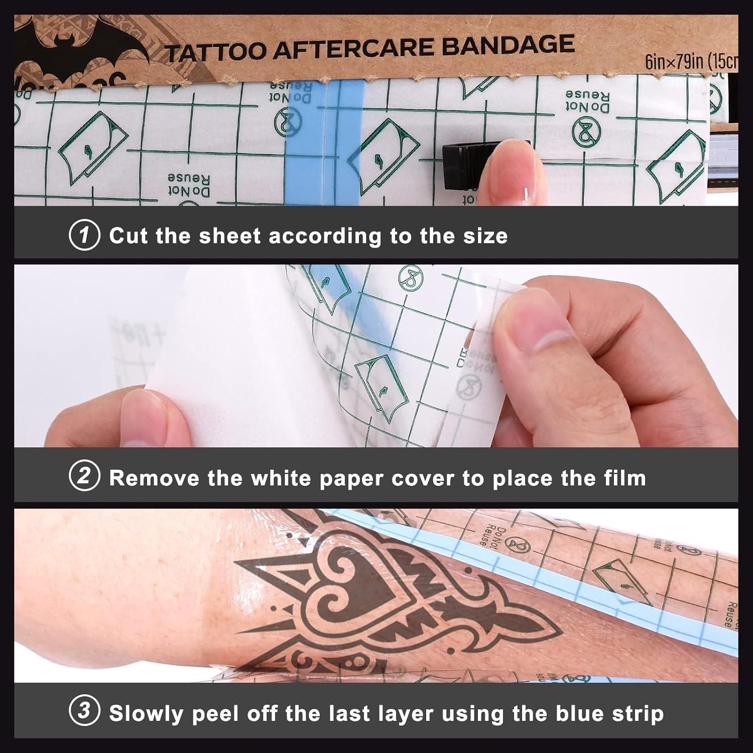 Vendaje para Tatuajes YOKACOS 15.24 cm x 2.2 m Impermeable