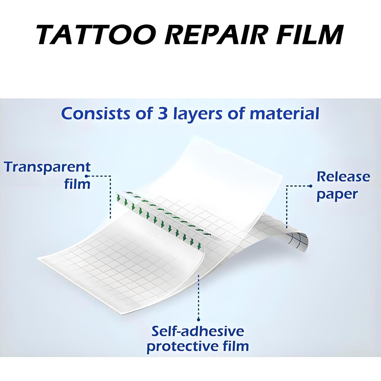 Vendaje de Cuidado Posterior para Tatuaje Rayyl 15cm x 1.83m