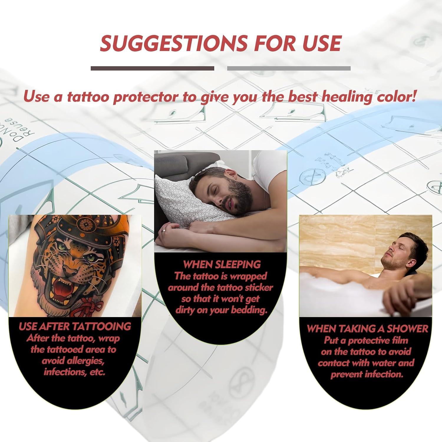 Vendaje de Cuidado Posterior para Tatuaje Rayyl 15cm x 1.83m