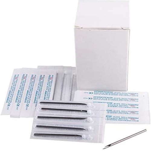 Agujas de Perforación Corporal YTATTOO 25 Piezas 12g-20g