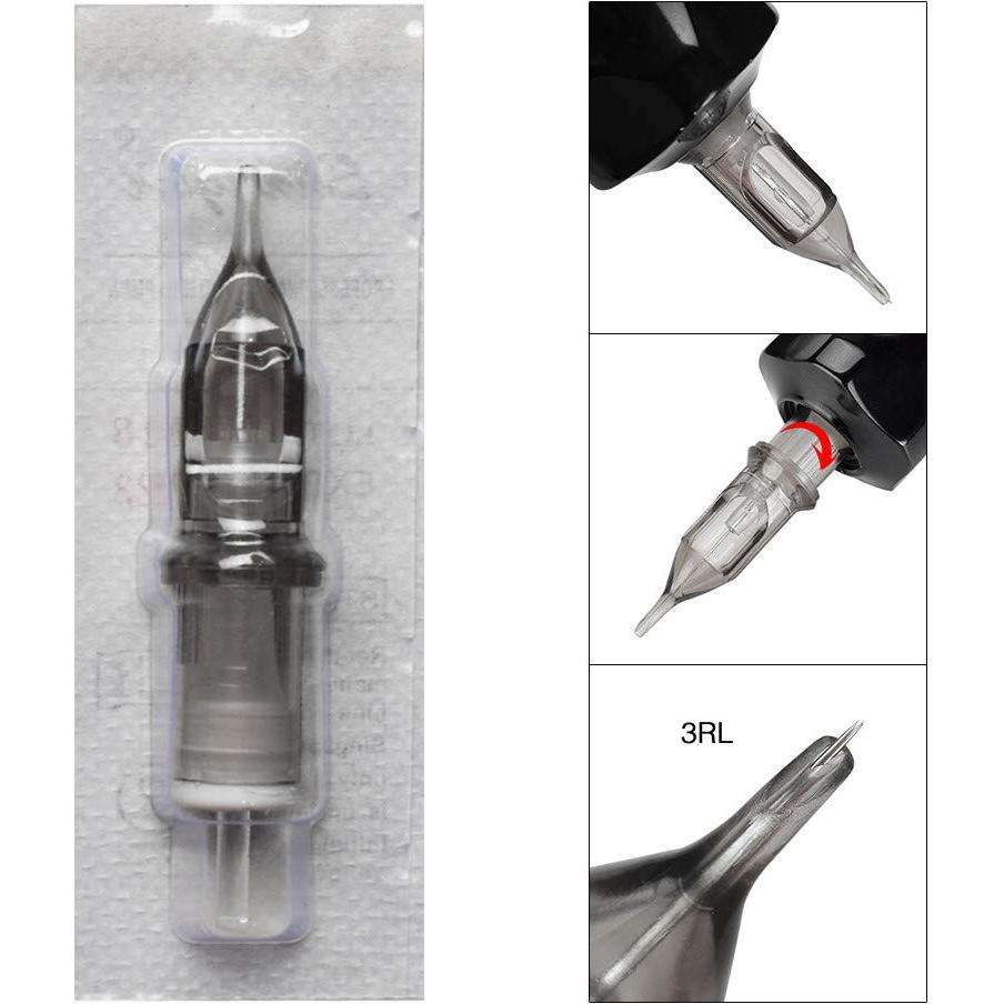 Agujas de Cartucho para Tatuaje ATOMUS 20pcs 3RL Desechables