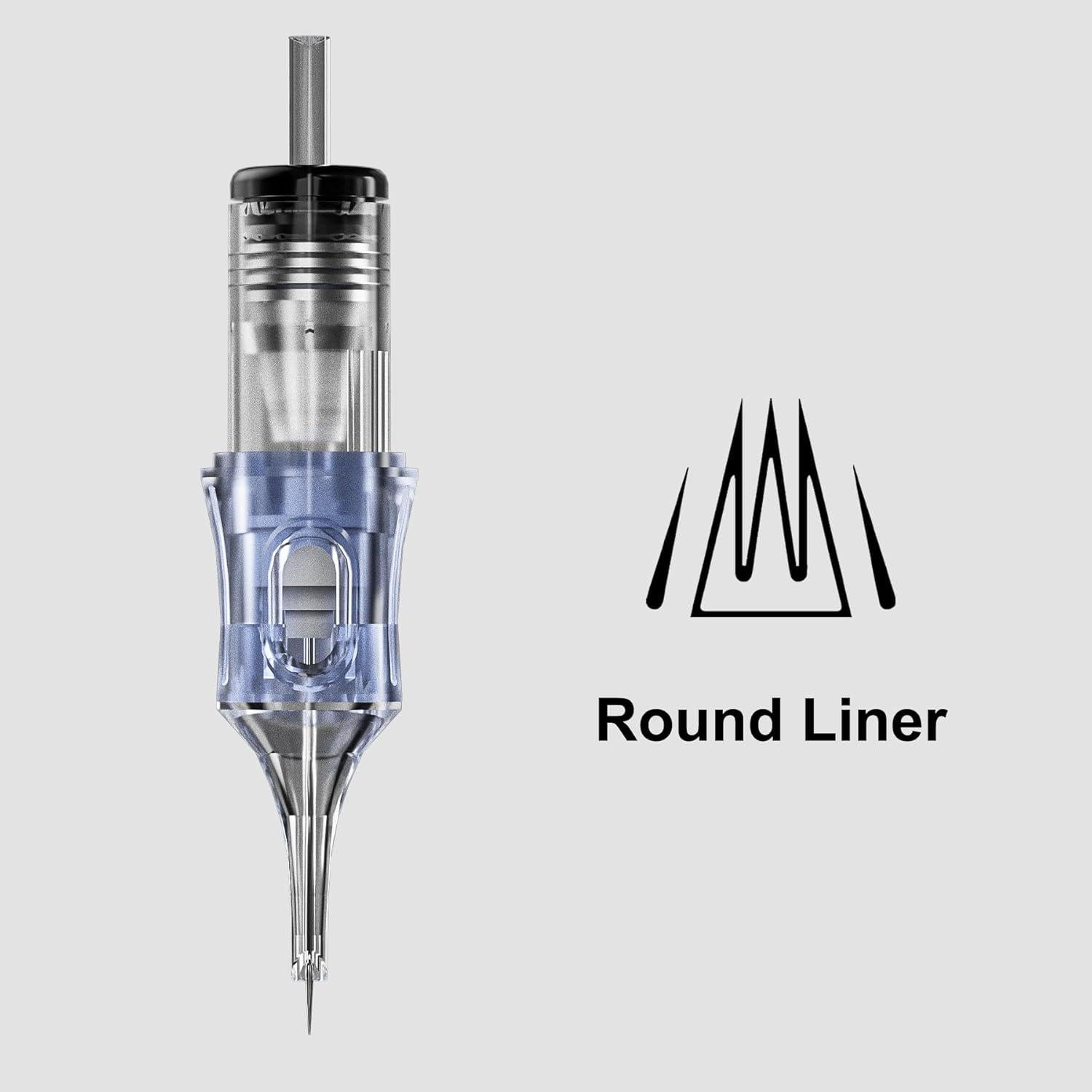 Agujas de Cartucho BRONC 50PCS 9RL 0.30mm Liner Redondo