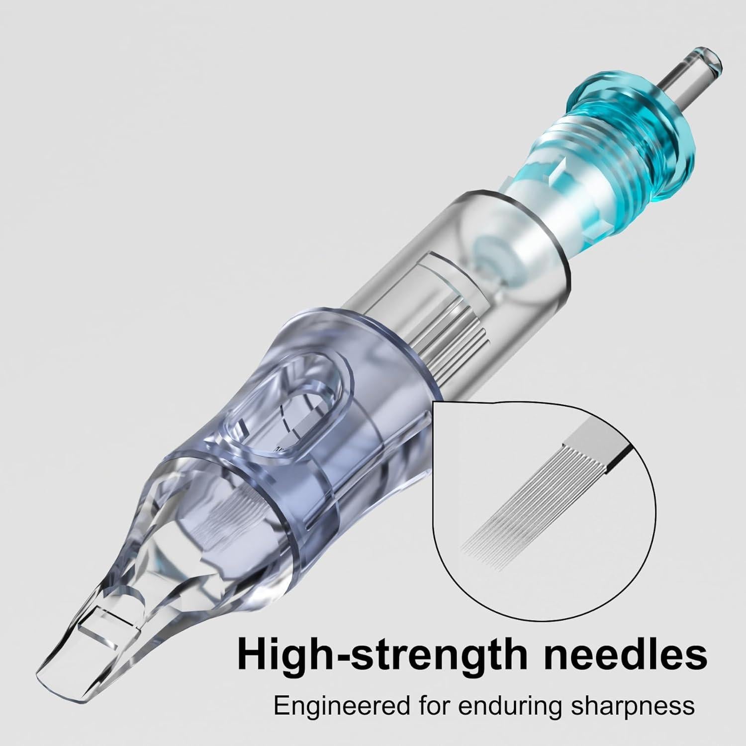 Agujas de Cartucho BRONC 50PCS 9RL 0.30mm Liner Redondo