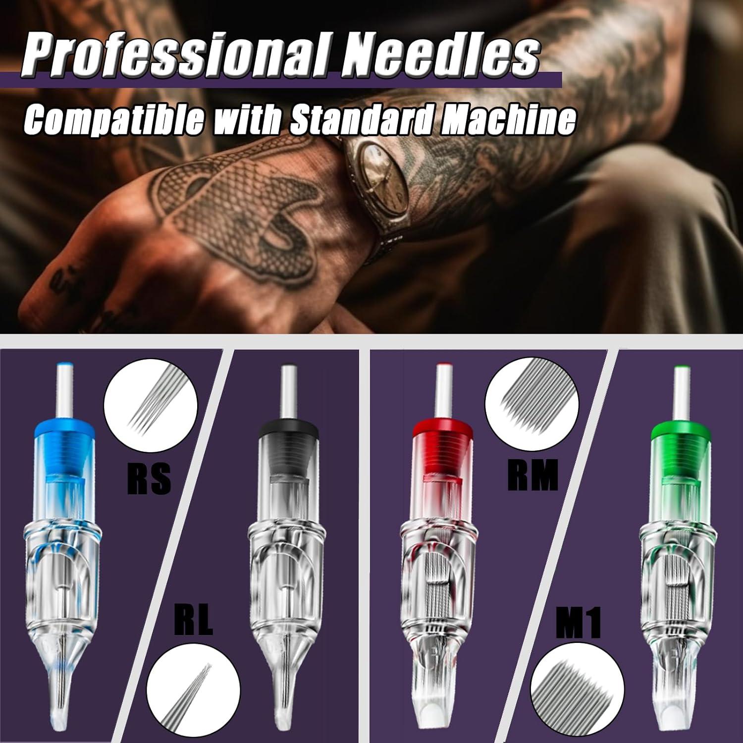 Cartuchos de Agujas de Tatuaje YONGDA 1205RS 20pcs Desechables