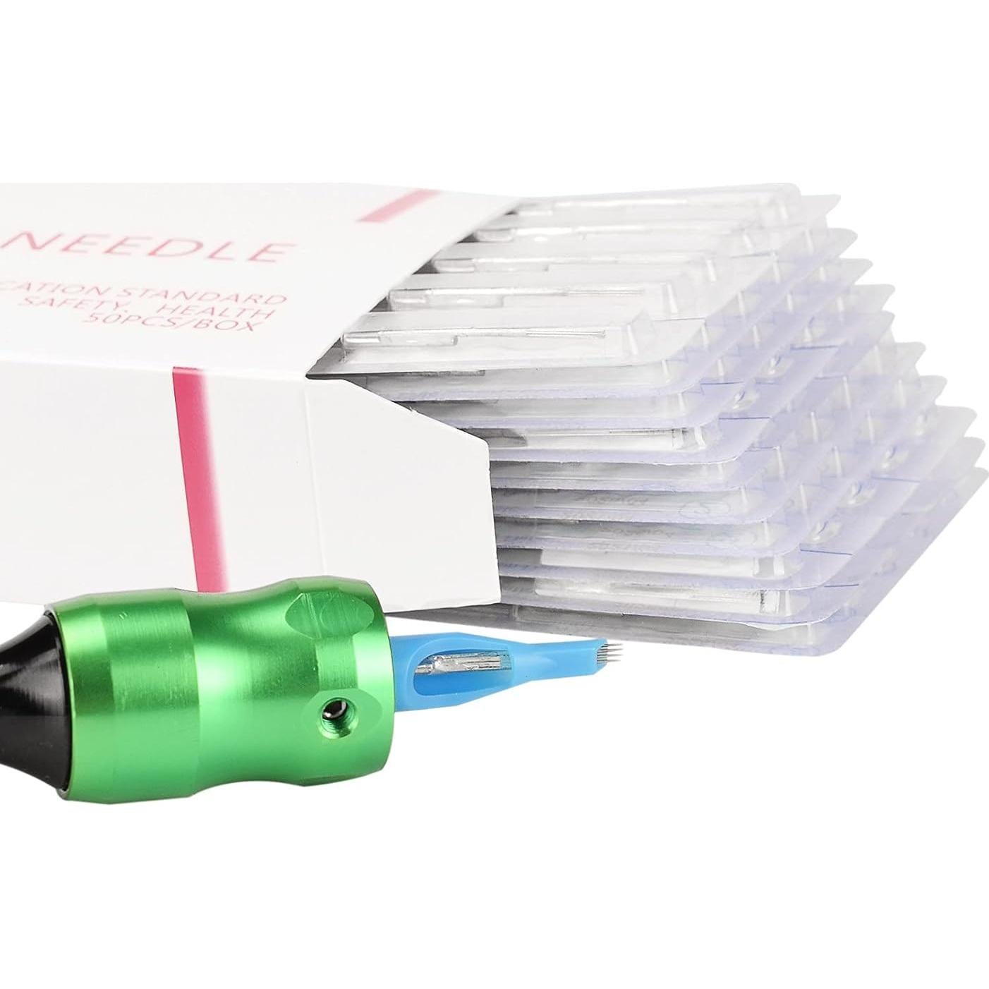 50 Agujas de Tatuaje Mixtas JimKing - 3RL, 5RL, 7RL, 9RL, 3RS, 5RS, 7RS, 9RS, 5F, 7F