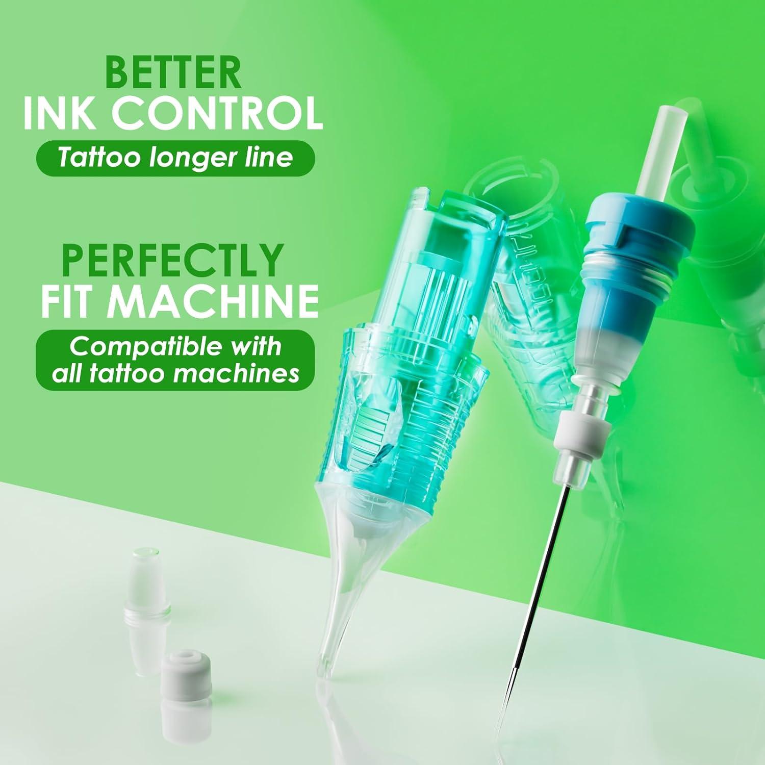 Agujas de Cartucho de Tatuaje Rayyl 1005RLL Liner Redondo 20Pcs