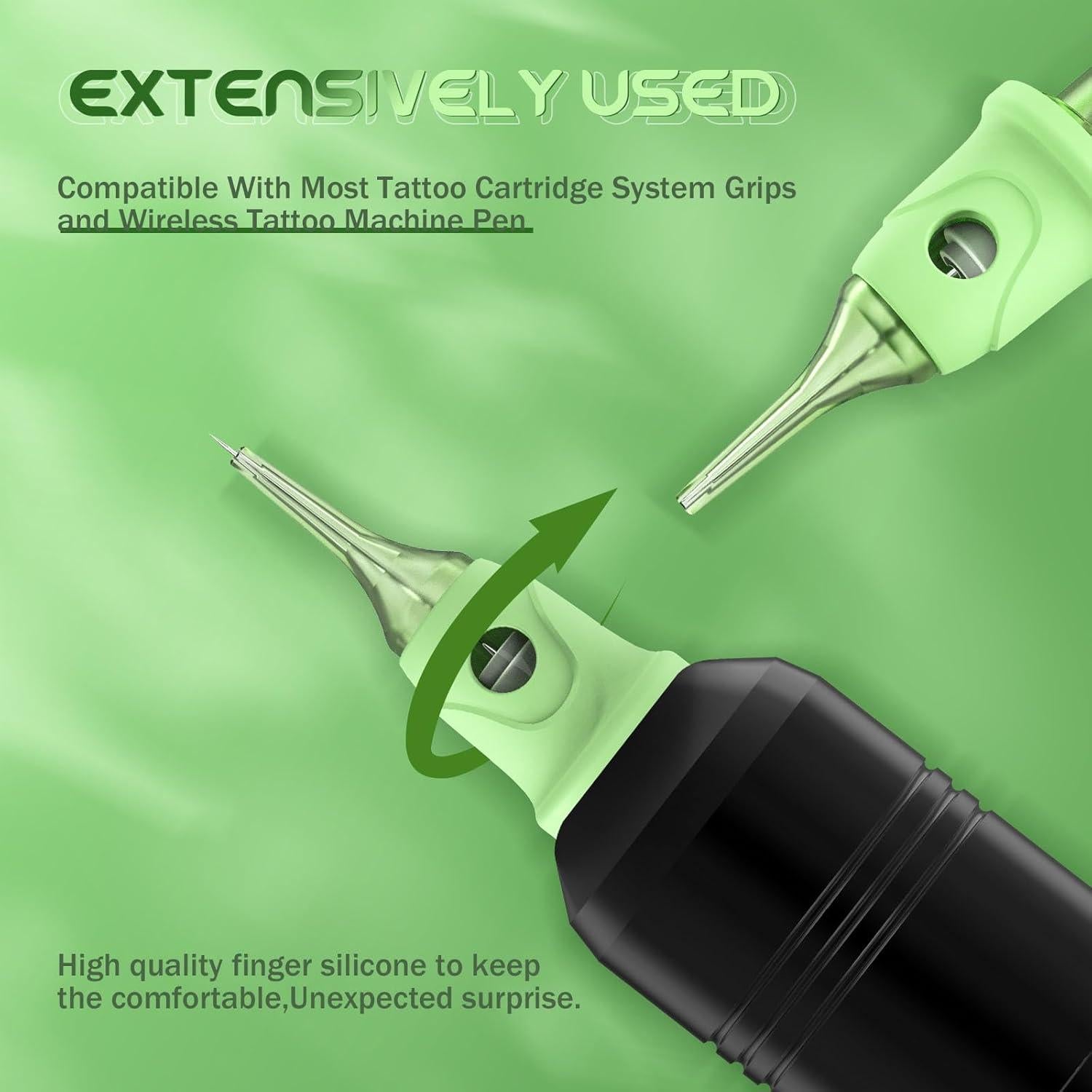 Agujas de Cartucho para Tatuaje POPUPMU 1RL 0.25mm 16Pcs