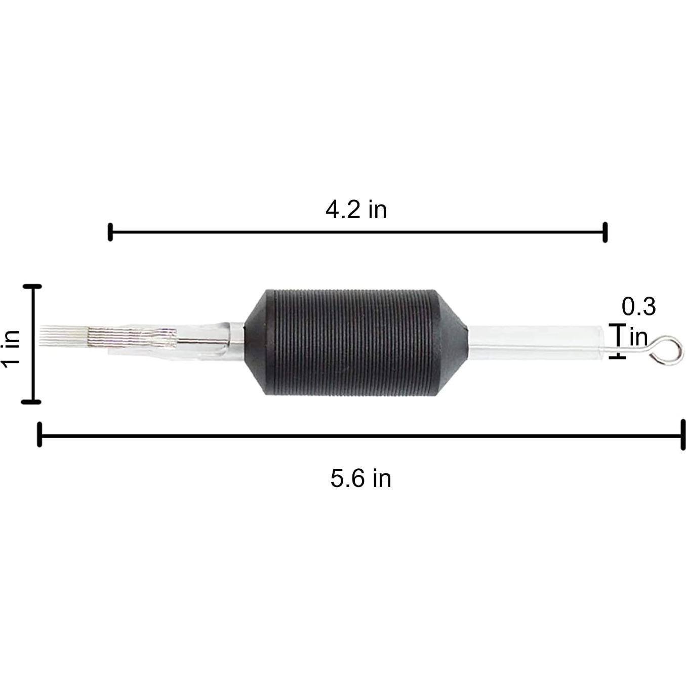 20 Agujas y Tubos Desechables de Tatuaje 25mm Tatmax