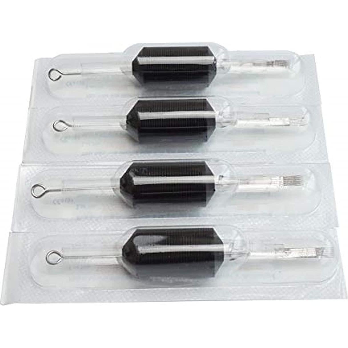 20 Agujas y Tubos Desechables de Tatuaje 25mm Tatmax